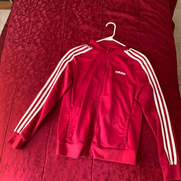 red adidas suit womens